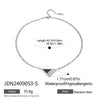 Wholesale Jewelry Stainless Steel Geometric Triangle Necklace With Electroplating Design For Women