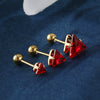 Wholesale Jewelry Stainless Steel Geometric Triangle Stud Earrings Electroplated