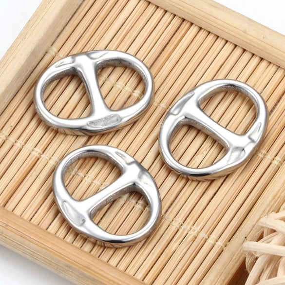 Wholesale Jewelry Stainless Steel Geometric Vacuum Color Retaining Electroplated Diy Buckle Bracelet Necklace Accessories