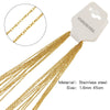 Wholesale Jewelry Stainless Steel Geometric Wave O Word Chain Electroplating Unisex Diy Handmade Decoration Materials