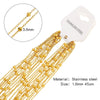 Wholesale Jewelry Stainless Steel Geometric Wave O Word Chain Electroplating Unisex Diy Handmade Decoration Materials