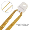 Wholesale Jewelry Stainless Steel Geometric Wave O Word Chain Electroplating Unisex Diy Handmade Decoration Materials