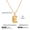 Wholesale Jewelry Stainless Steel Glossy Letter Pendant Necklace Electroplated