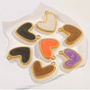 Wholesale Jewelry Stainless Steel Gold Enamel Oil Drop Love Pendant Accessories