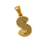 Wholesale Jewelry Stainless Steel Gold Plated English Letter Pendant Necklace