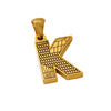 Wholesale Jewelry Stainless Steel Gold Plated English Letter Pendant Necklace