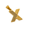 Wholesale Jewelry Stainless Steel Gold Plated English Letter Pendant Necklace