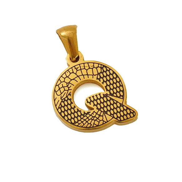 Wholesale Jewelry Stainless Steel Gold Plated English Letter Pendant Necklace