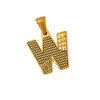 Wholesale Jewelry Stainless Steel Gold Plated English Letter Pendant Necklace