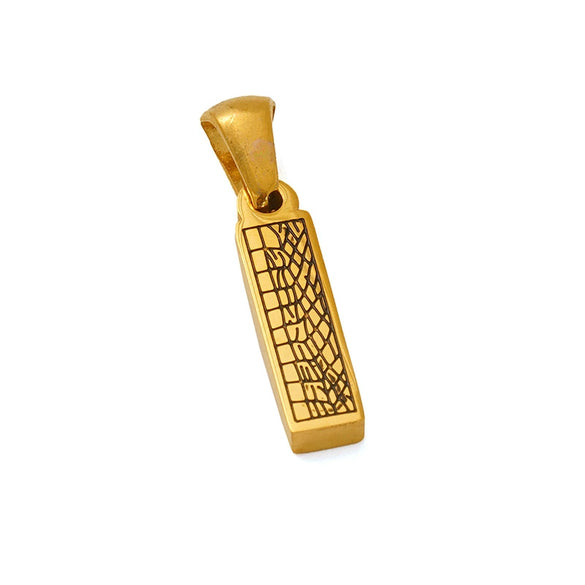 Wholesale Jewelry Stainless Steel Gold Plated English Letter Pendant Necklace