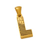 Wholesale Jewelry Stainless Steel Gold Plated English Letter Pendant Necklace
