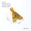 Wholesale Jewelry Stainless Steel Gold Plated English Letter Pendant Necklace