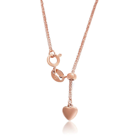 Wholesale Jewelry Stainless Steel Gold Plated Heart Tassel Women's Necklace