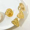 Wholesale Jewelry Stainless Steel Gold Plated Heartshaped Ring For Women