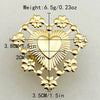 Wholesale Jewelry Stainless Steel Gold Plated Heartshaped Ring For Women