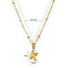 Wholesale Jewelry Stainless Steel Gold Plated Mini Bubble Letter Pendant