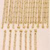 Wholesale Jewelry Stainless Steel Gold Plated Mini Bubble Letter Pendant