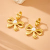 Wholesale Jewelry Stainless Steel Gold Plated Retro Woven Chain With Butterfly Dragonfly Insect Pattern For Women