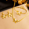 Wholesale Jewelry Stainless Steel Gold Plated Retro Woven Chain With Butterfly Dragonfly Insect Pattern For Women