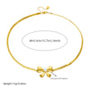Wholesale Jewelry Stainless Steel Gold Plated Retro Woven Chain With Butterfly Dragonfly Insect Pattern For Women