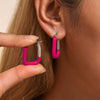 Wholesale Jewelry 316L Stainless Steel Gold Plated U Shaped Geometric Earrings For Women