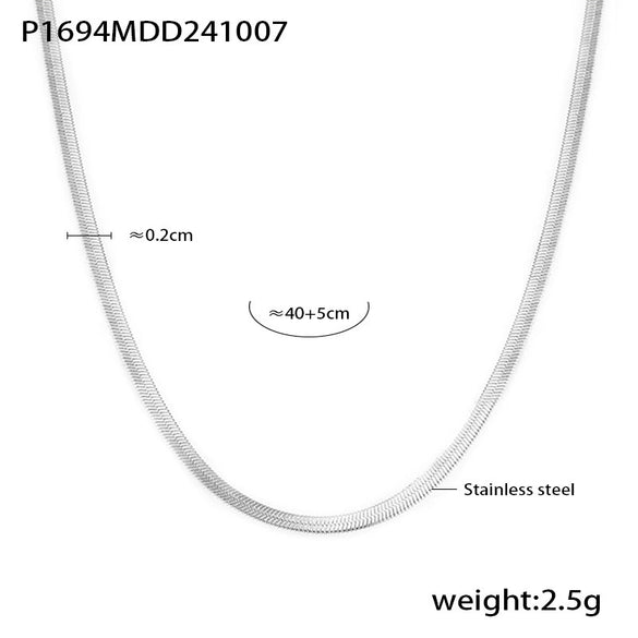 Wholesale Jewelry Stainless Steel Gold Plated Zircon Fourleaf Flower Doublelayer Necklace And Bracelet Set For Women