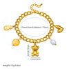 Wholesale Jewelry Stainless Steel Goldplated Animal Zodiac Pendant Bracelet
