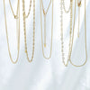 Wholesale Jewelry Stainless Steel Goldplated Geometric Star Snake Bone Chain Necklace For Women