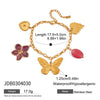 Wholesale Jewelry Stainless Steel Heart Geometric Pattern Electroplated Necklace For Women