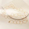 Wholesale Jewelry Stainless Steel Heart Pattern Electroplated Necklace