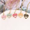 Wholesale Jewelry Stainless Steel Heart Pendant Necklace With Electroplating Treatment For Women