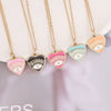 Wholesale Jewelry Stainless Steel Heart Pendant Necklace With Electroplating Treatment For Women