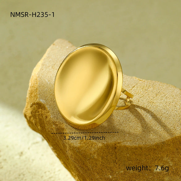 Wholesale Jewelry Stainless Steel Heart Shape Electroplated Earrings Ring