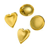 Wholesale Jewelry Stainless Steel Heart Shape Electroplated Earrings Ring