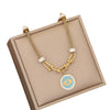 Wholesale Jewelry Stainless Steel Heart Shape Electroplated Necklace