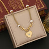 Wholesale Jewelry Stainless Steel Heart Shape Electroplated Necklace