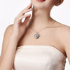 Wholesale Jewelry Stainless Steel Heart Shape Electroplated Pendant Necklace For Women