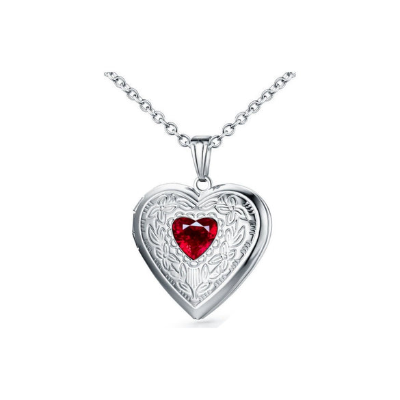 Wholesale Jewelry Stainless Steel Heart Shape Electroplated Pendant Necklace For Women
