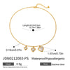 Wholesale Jewelry Stainless Steel Heart Shape Electroplating Women's Necklace Bracelet Earrings
