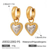 Wholesale Jewelry Stainless Steel Heart Shape Electroplating Women's Necklace Bracelet Earrings