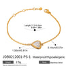 Wholesale Jewelry Stainless Steel Heart Shape Electroplating Women's Necklace Bracelet Earrings