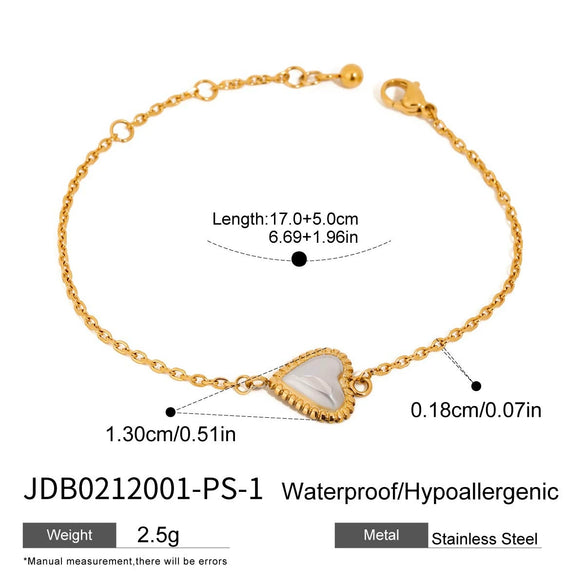 Wholesale Jewelry Stainless Steel Heart Shape Electroplating Women's Necklace Bracelet Earrings