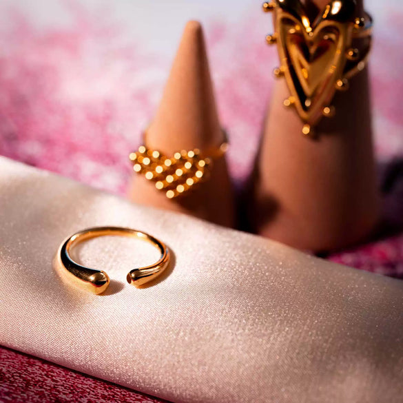 Wholesale Jewelry Stainless Steel Heart Shape Light Luxury Style Electroplated Love Women's Necklace Bracelet Ring Combination Suit