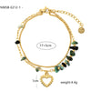 Wholesale Jewelry Stainless Steel Heart Shape Light Luxury Style Electroplated Love Women's Necklace Bracelet Ring Combination Suit