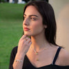 Wholesale Jewelry Stainless Steel Heart Shape Light Luxury Style Electroplated Love Women's Necklace Bracelet Ring Combination Suit