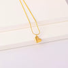 Wholesale Jewelry Stainless Steel Heart Shape Light Luxury Style Electroplated Love Women's Necklace Bracelet Ring Combination Suit