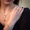 Wholesale Jewelry Stainless Steel Heart Shape Light Luxury Style Electroplated Love Women's Necklace Bracelet Ring Combination Suit
