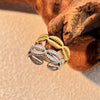 Wholesale Jewelry Stainless Steel Heart Shape Open Ring With Marine Element And Electroplating Treatment