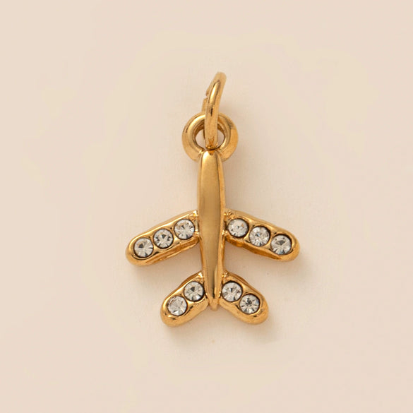 Wholesale Jewelry Stainless Steel Heart Shape Pendant Necklace And Bracelet With Electroplating And Rainbow Star Love Moon Key Scorpion Aircraft Design