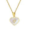 Wholesale Jewelry Stainless Steel Heart Shaped Pendant Necklace With Electroplating For Female